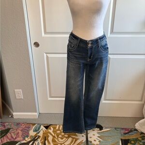 Wallflower Dark Blue Flare Jeans